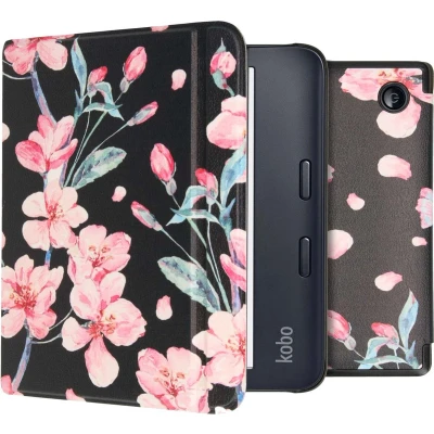 Afbeelding van Hoesje geschikt voor Kobo Libra 2 E reader iMoshion Design Slim Hard Case Bookcase Ook Tolino Vision 6 Blossom