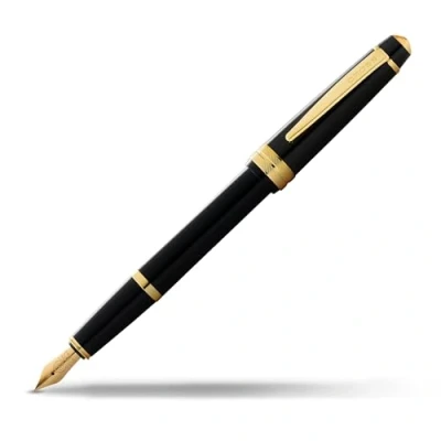 Afbeelding van Cross Bailey Light XF vulpen met geschenkdoos zwart gelakt gouden beslag