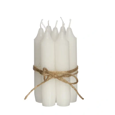 Afbeelding van Diner kaarsen set 7 stuks H. 11 cm wit Hortus