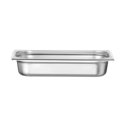 Afbeelding van HENDI Gastronorm bak, GN 1/3, hittebestendigheid 40 C tot 300 C, te gebruiken in convectieovens, koelkasten, waterbaden, chafing schijven, 2,5 l, 325 x 176 65 mm, roestvrij staal