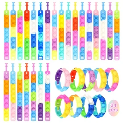 Afbeelding van Pop it Push Bubbles Fidget Sensory Toys Armband, Bubble Sensorisch Speelgoed