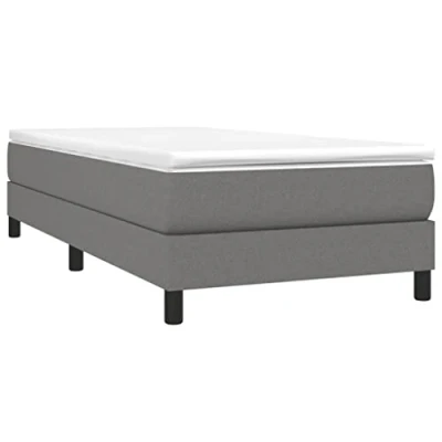 Afbeelding van Boxspringframe stof donkergrijs 90x190 cm