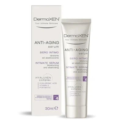 Afbeelding van Dermoxen Anti aging Hydraterende en verzachtende intieme gel voor droogheid, irritatie, atrofie hyaluronzuur, melkzuur panthenol de elasticiteit van buitenste slijmvliezen Intiem serum