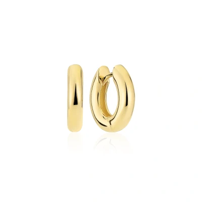 Afbeelding van Sif Jakobs Carrara 925 Sterling Zilveren Creolen Met Gouden Plating SJ E2470 YG