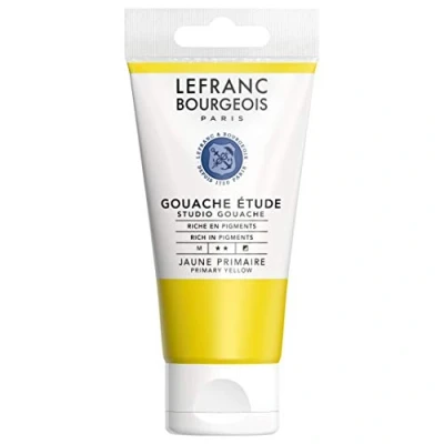 Afbeelding van Lefranc Bourgeois Gouache Etude Tube, 80 ml, geel