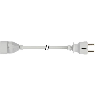 Afbeelding van Witte verlengkabel 3 m 3G1.5