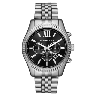 Afbeelding van Michael Kors Lexington Chronograaf silvercoloured, Maat: One Size, Silver coloured