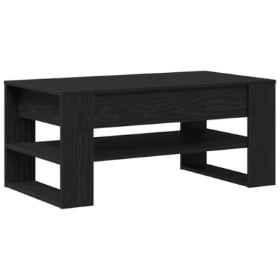Afbeelding van vidaXL Salontafel Zwart Eiken Bewerkt hout 102 cm x 55 45