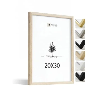 Afbeelding van Heimlich® Premium fotolijst 20 x 30 cm eikenhout met onbreekbaar acrylglas ideaal voor kamerdecoratie Forever &quot;20