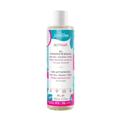 Image de Activilong Gel Activateur de Boucles Cheveux Ondulés et Bouclés Acticurl Aloe Vera Glycérine Pitaya 260 ml