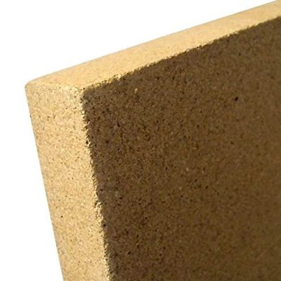 Afbeelding van V1 30 vuurvaste plaat van vermiculiet, klei, reserveplaat voor kachels, open haard, dikte mm, afmetingen: 400 x 300 mm