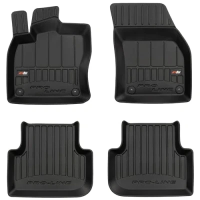 Afbeelding van M MOTOS Rubberen vloermatten voor Volkswagen Tiguan II vanaf 2015 Verhoog je rijcomfort met de zwarte antislip all weather 3D automatten, bescherming tegen vuil