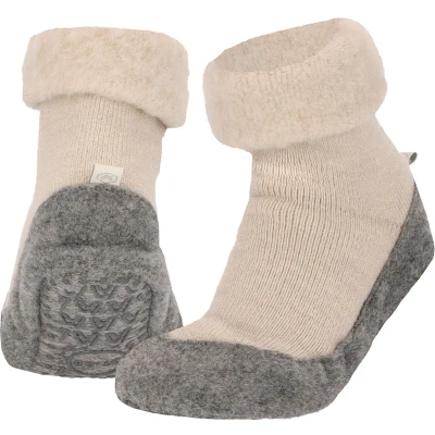 Afbeelding van Apollo Wollen Antislip Huisslof Beige Maat 39/40