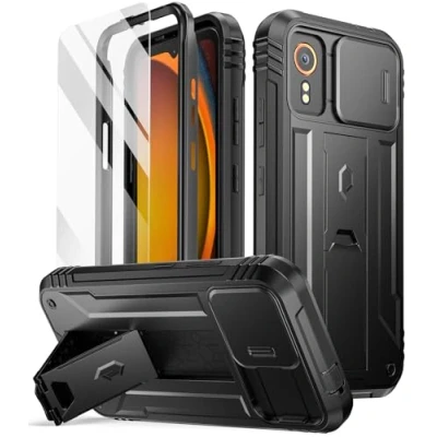Afbeelding van Poetic Revolution Hoesje compatibel met Galaxy Xcover 7 5G, schuifcamerahoes, [getest tegen vallen van 6,1 m in militaire kwaliteit], robuuste dubbele laag, schokbestendig volledig omhulsel