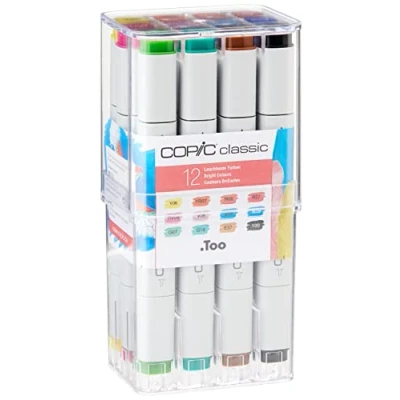 Afbeelding van Copic Marker Classic Set gelikte kleuren 12 stuks