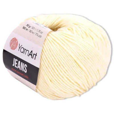 Afbeelding van Frida&#039;s Wollhaus YarnArt Amigurumi babywol, 50 g, jeans, breien, haken, pastelkleuren, 63 kleuren (05, champagne)
