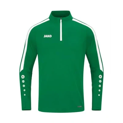 Afbeelding van JAKO Power ZIP Longsleeve, Heren, Maat: XXL, Sportgrün