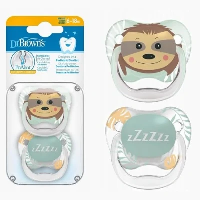 Afbeelding van Dr. Brown Dr Browns Fopspeen 6/12 maanden Roze 2 stuks
