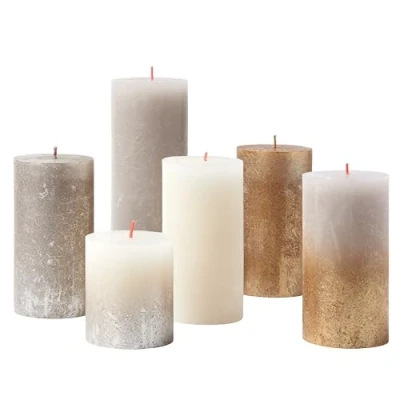 Afbeelding van Bolsius Stompkaarsen Set Rustiek New Sparkle