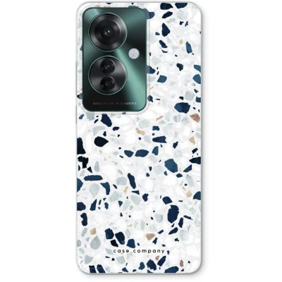 Afbeelding van Case Company® hoesje geschikt voor Oppo Reno 11 F Terrazzo N1 Soft Cover Telefoonhoesje Bescherming aan alle Kanten en Schermrand