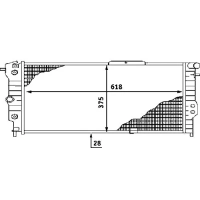 Afbeelding van Mahle Original Radiateur CR 440 000S