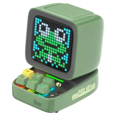 Afbeelding van Divoom Ditoo Multifunctionele Pixel Art LED draagbare Bluetooth luidspreker, 256 programmeerbaar ledpaneel met feestlicht, smart digitale tafelklok, gaming muziekbox ondersteunt TF kaart en radio