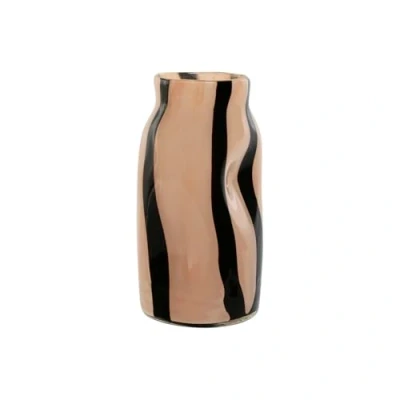 Afbeelding van Vaas Home ESPRIT Zwart Crème Kristal Modern 15 x 29,2 cm