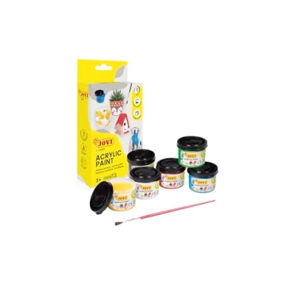 Image de Boîte 6 pots 55 ml peinture látex Jovi Decor