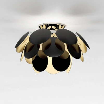Afbeelding van MARSET Discocó plafondlamp Ø 68 cm zwart/goud