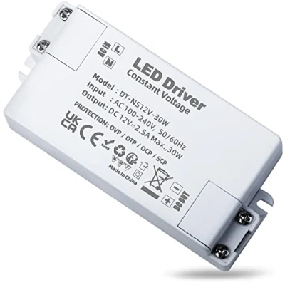 Afbeelding van REYLAX led transformator, 12 V, 30 W, transformator 220 2,5 A, AC naar DC, voeding met lage spanning, constante spanningsdriver, voor ledstrips, MR16 G4 MR11 GU5.3