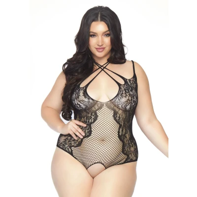 Afbeelding van Kruisloze Net en kant Body Queen Size