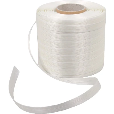 Afbeelding van Balenpersband 13 Mm Breed X 500mtr Wit (8 Rollen)