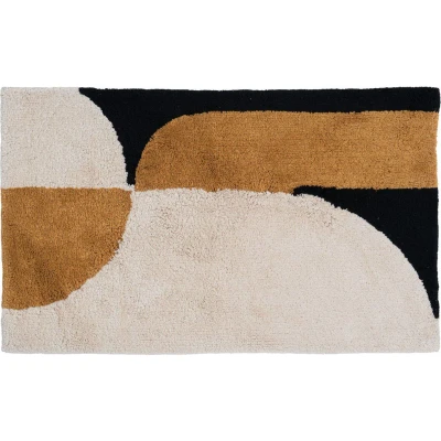 Afbeelding van Veer Carpets Badmat Bowie Oker 60 x 100 cm