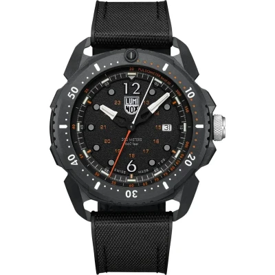 Afbeelding van Luminox Analoog kwartshorloge voor heren met rubberen band XL.1052 zwart, bandjes, zwart., Riemen