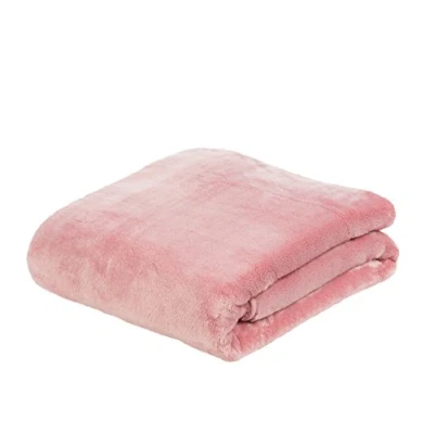 Afbeelding van Gözze Cashmere Feeling deken, polyester, oudroze, 130 x 170 cm