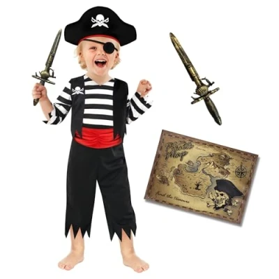 Afbeelding van Morph piratenkostuum voor kinderen, maat M