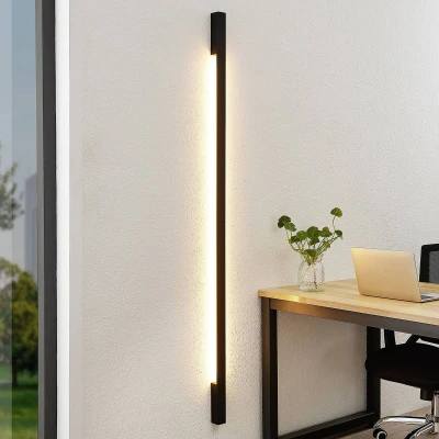 Afbeelding van Arcchio Ivano LED wandlamp 170 cm zwart