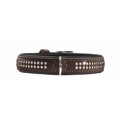 Afbeelding van Softie Deluxe XS S (40) halsketting, bruin/zwart