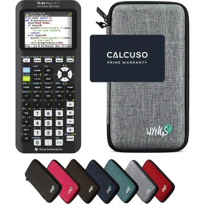 Afbeelding van CALCUSO Basispakket lichtgrijs met Grafische Rekenmachine TI 84 Plus CE T Python Edition