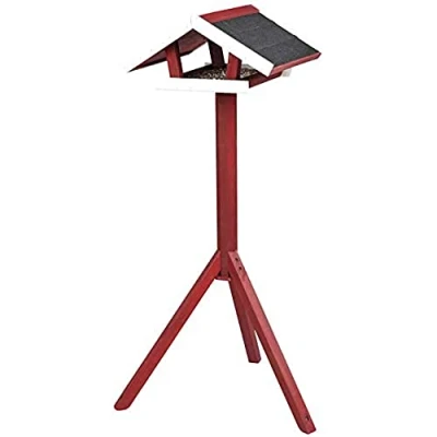 Afbeelding van Trixie Natura Voederhuis Op Standaard 46x22x44 cm Rood Wit