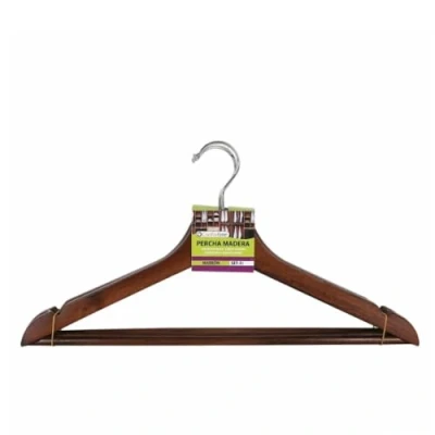 Afbeelding van Kleerhangerset Confortime Bruin Hout 3 Onderdelen (24 Stuks)