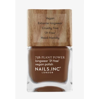 Afbeelding van Nails Inc Veganistische nagellak ZEN OUT OF Plant Power 73% plantaardige basis, 100% veganistisch en dierproefvrij perfecte manicure, zacht nude bruin voor nail art