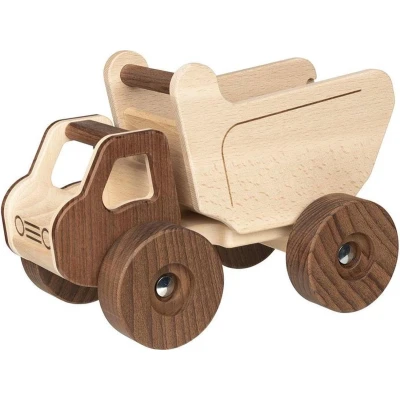 Afbeelding van Goki Kiepwagen Junior 27 X 16 8 Cm Hout Bruin/naturel