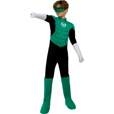Afbeelding van FUNIDELIA Green Lantern Kostuum voor jongens Superhelden Maat: 122 134 cm