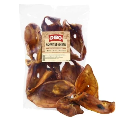 Afbeelding van 30 stuks Premium Varkensoren Dibo Hondensnack