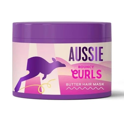 Afbeelding van Aussie Bouncy Curls Masker Krullend haar Jojoba oliën, maadamia noten en kokosnoot
