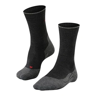 Afbeelding van FALKE TK2 Explore Wool Silk heren trekking sokken antraciet grijs (anthra.melange) Maat: 44 45