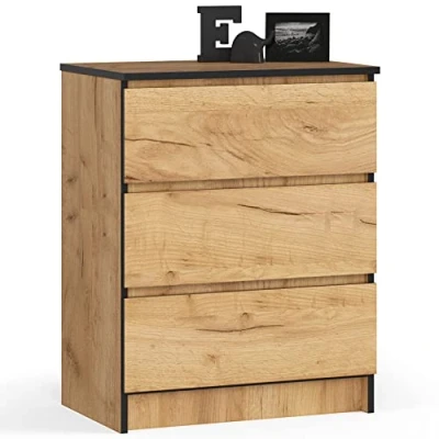 Afbeelding van AKORD ladekast nachtkastje ideaal voor kleine voorwerpen rolkast laminaatplaat duurzaam elegant design