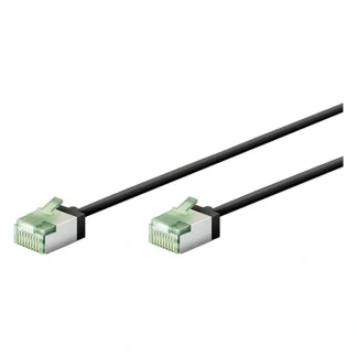 Afbeelding van FTP CAT8.1 Slimline 40 Gigabit Netwerkkabel CU Ultraflex 3 meter Zwart