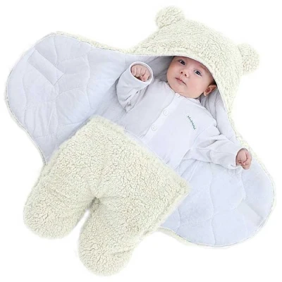 Afbeelding van Unique Living Baby slaapzak Teddy 70x80cm ivory
